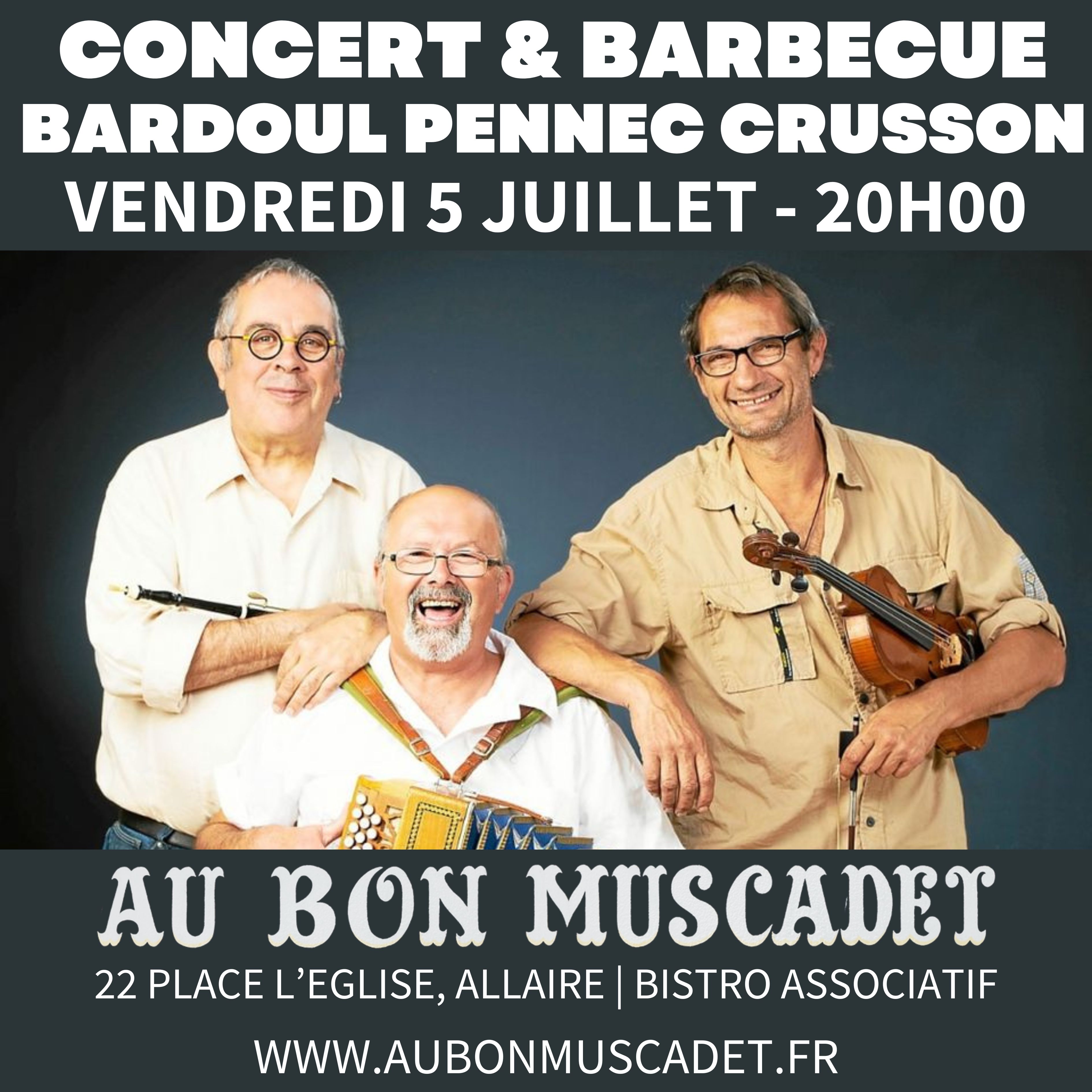 Concert du trio Pennec/Crusson/Bardoul