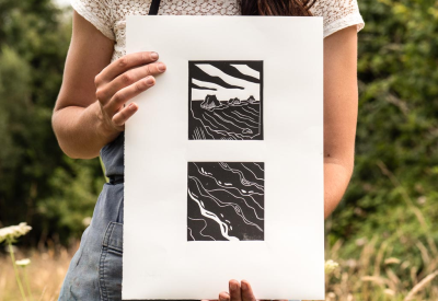 CREER VOTRE AFFICHE LINOGRAVURE NOEMIE COURANT