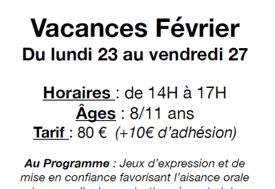 Affiche stage théâtre