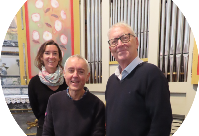Cécile et Paul Davodeau et Philippe Guével