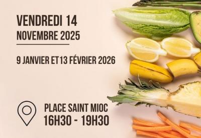 Marché alimentaire - 14 Nov 2025 - 9 Jan et 13 Fév 2026 - Plumieux