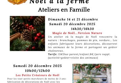 Noël à la ferme - les praires de la Chevrie - 20 et 21 décembre