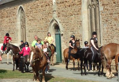 Baignade des chevaux Goudelin