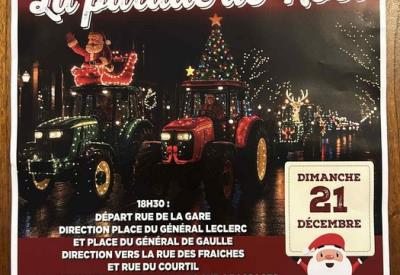 Parade de Noël - Défilé de tracteurs illuminés - 21 décembre 2025