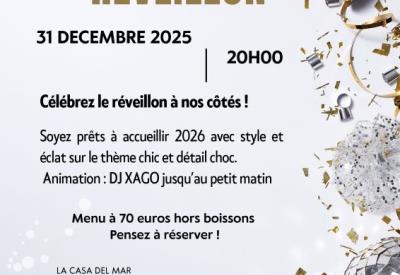 Soirée nouvel an 2025 Casa del mar