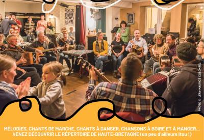 Affiche veillées chants et musiques traditionnels