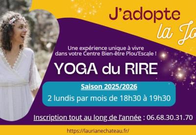 Visuel Yoga du rire - saison 2025 2026 a plou escale