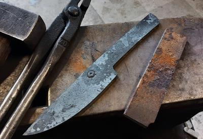 Pat Krogenn Couteau stagiaire en cours