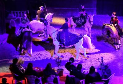 Cabaret équestre Les chevaux dansent à la bodega
