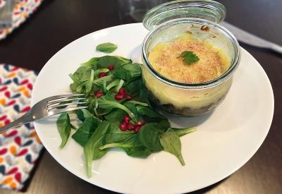 plat végétarien et bio - les papilles au vert - Ploërmel