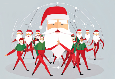 Grande parade du Père Noël à Audierne