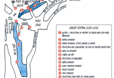 pont aven en lumière plan