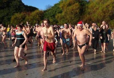 Bain-du-nouvel an Roscoff